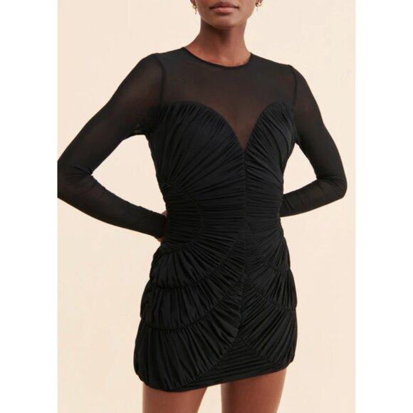 "Quincey" Sheer Mini Dress - Picture 1 of 6